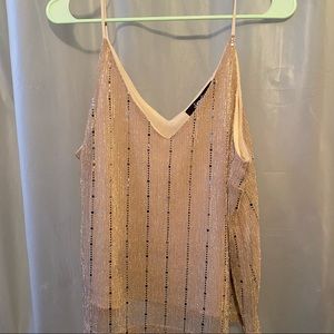 Sweet Rain Sparkly Tank Top